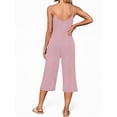 thumbnail image 3 of OutfitShow Women Summer Sleeveless Spaghetti Strap Wide Leg Romper Jumpsuit with Pockets Casual Loose Fit, 3 of 5