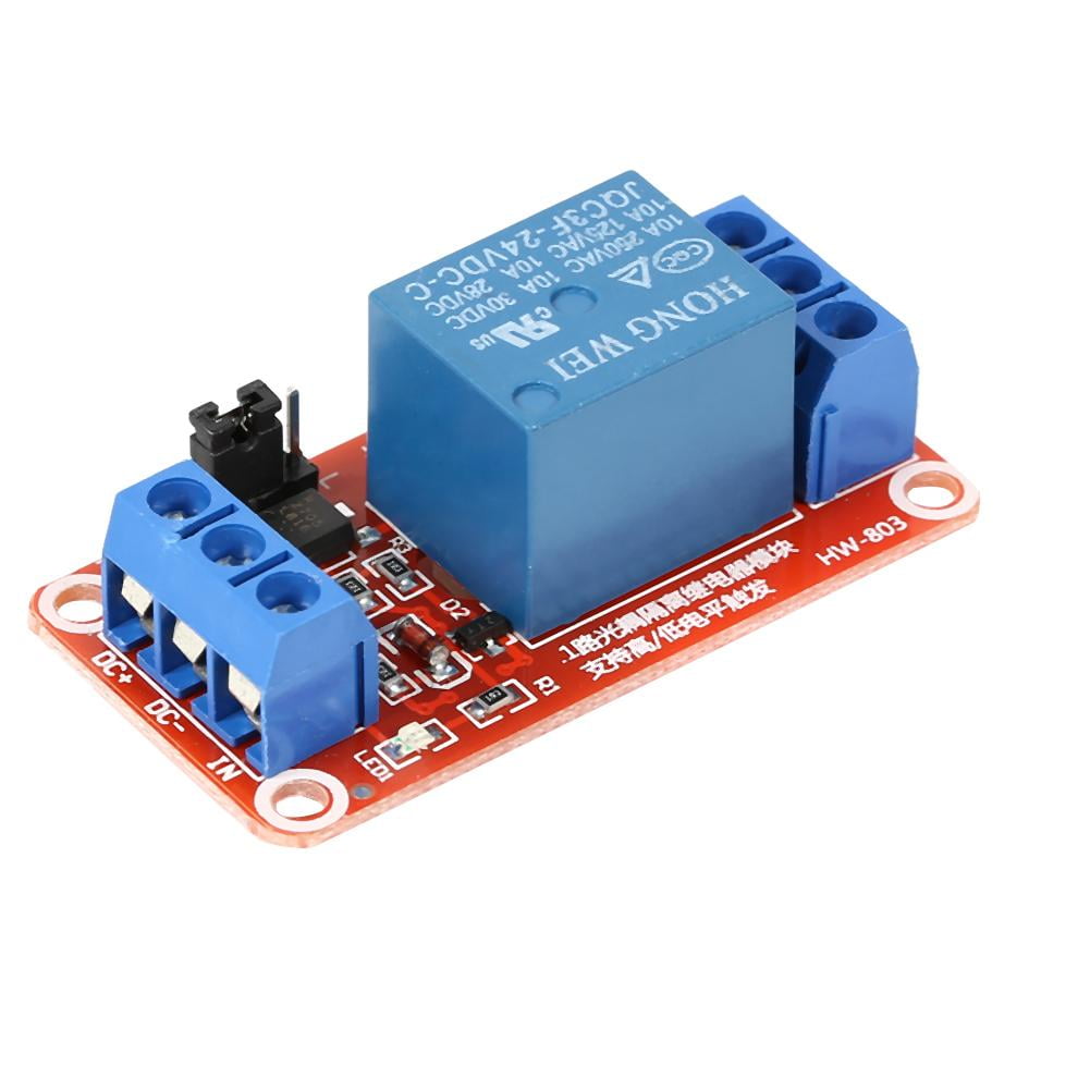 HW-803 1 Way Relay Module w/Optocoupler Isolation High Low Level Trigger 