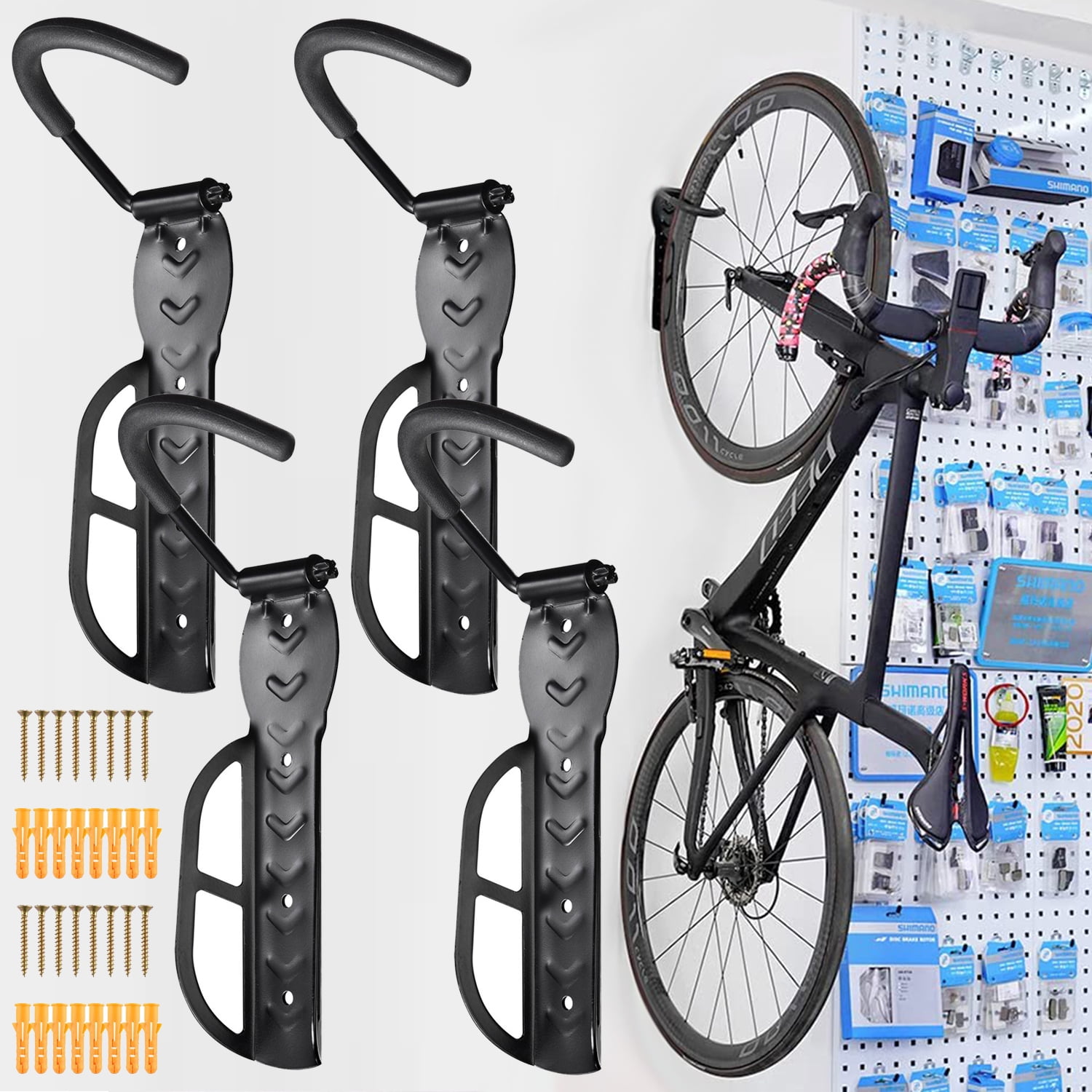 Bike Rack Garage Wall Mount Vertical Bike Storage Rack Bicycle Hanger