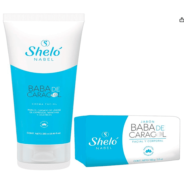 Crema Facial y Jabón Baba de Caracol Shelo