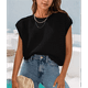 thumbnail image 5 of Top de Crochet con Cuello Redondo y Corta para Mujer, Color Negro, Talla L, 5 of 8