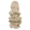 thumbnail image 4 of LinYooLi 28 Pouces/70 cm Perruque Synthétique Cheveux Longs Bouclés (Brun Blond Mélangé), 4 of 5