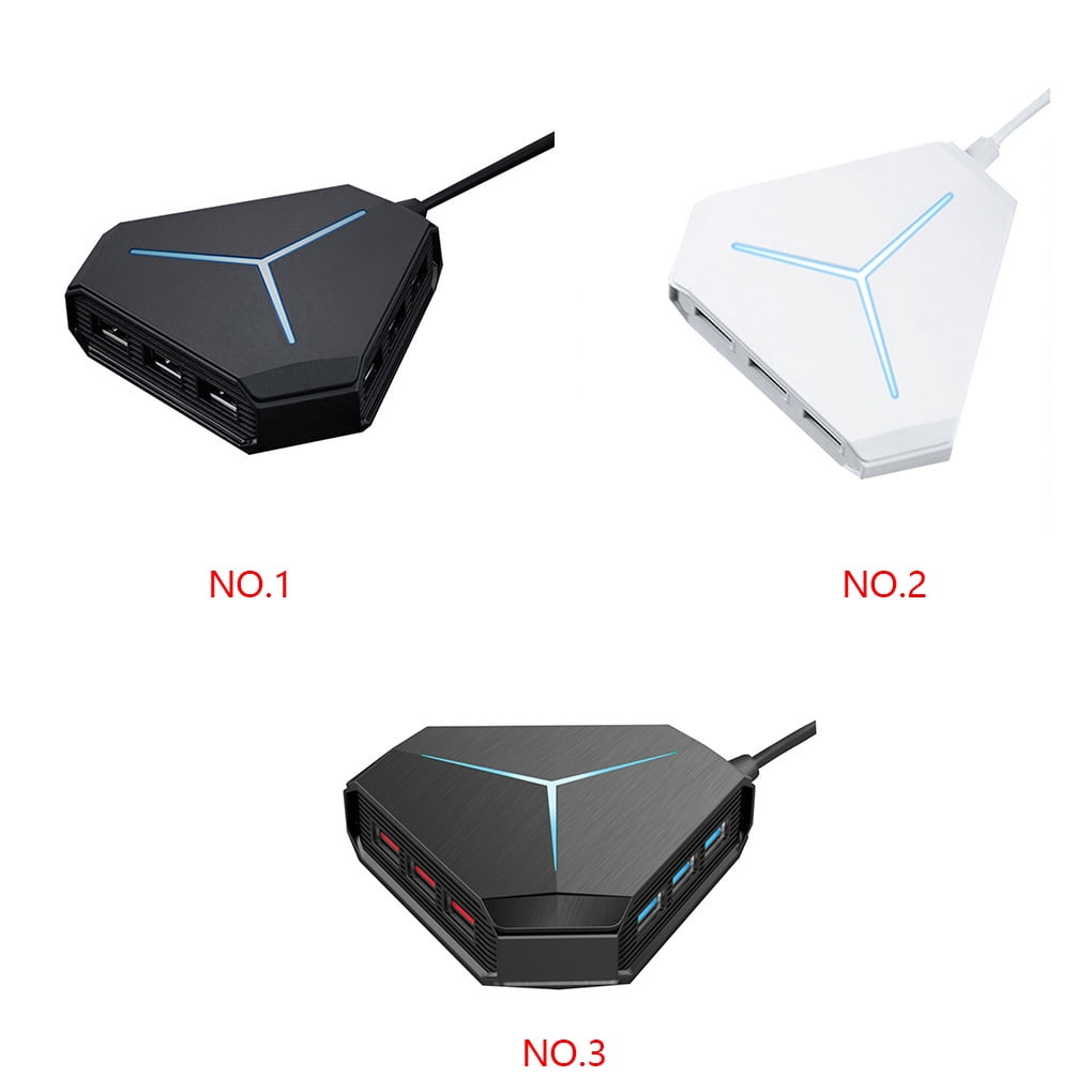 6 port USB splitter USB hub with charging bracket Multi USB splitter Plug USB power adapter Laptop USB splitter