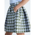 thumbnail image 4 of Free Assembly Women's and Women's Plus Houndstooth Pleated Skirt, Sizes 0-26W, 4 of 5