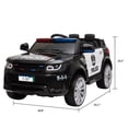 thumbnail image 2 of Ktaxon 12V Kids Ride On Police Car with Remote Control, 3 Speeds, LED Lights, Music, Electric Car Toy for Ages 1-8, 2 of 13