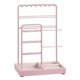 thumbnail image 1 of Soporte para joyas SONGMICS, bandeja de terciopelo con marco de metal rosa gelatina, 1 of 6