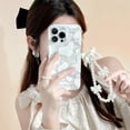thumbnail image 5 of Shell Pattern Cow Pattern Phone case, with or Without Stand and Chain, Anti-Drop wear-Resistant, Aesthetic Girl, for iPhone 15 14 13 12 11 Pro Max Plus Phone case (P3,iPhone 12 Pro Max), 5 of 7