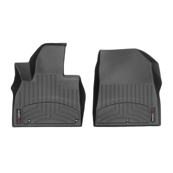 WeatherTech Custom Fit FloorLiners compatible with 2020-2025 Kia Telluride - 1st Row (Driver & Passenger), Black