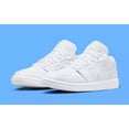 thumbnail image 1 of Nike Air Jordan 1 Low "White/White/White" Women's Shoes Size, 1 of 6