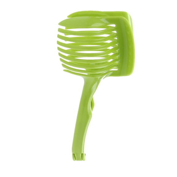 WHAMVOX Tomato Slicer Clamp Universal Slicer Lemon Slicer Divider Clip Onion Slicer Holder Food Clip Fruit Vegetable Tools Kitchen Utensil (Green)