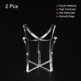 thumbnail image 3 of Uxcell 2.3" Acrylic Ball Display Stand Holder for Baseball Tennis Ball Clear 2 Pack, 3 of 5