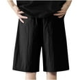 thumbnail image 4 of ZRGHAOYLQ Solid Color Cargo Shorts Men Big and Tall Plus Size Shorts Lounge Athletic Short Pants Outdoor Camping Cargo Shorts, 4 of 5