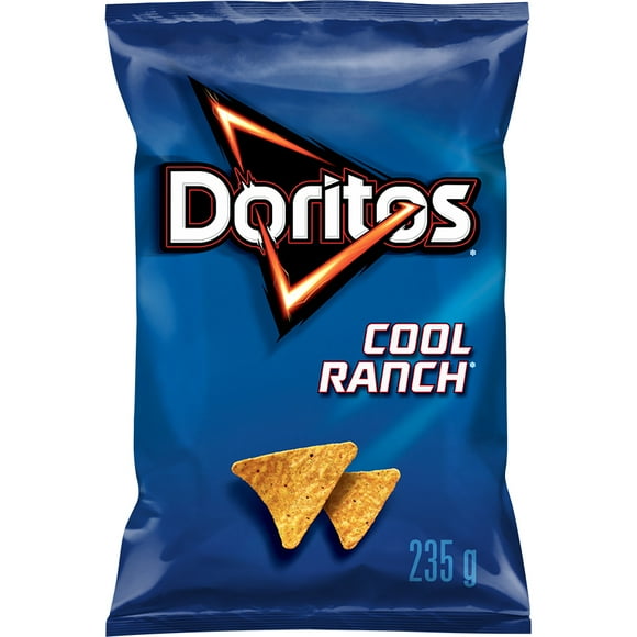 Doritos Cool Ranch flavoured Tortilla Chips, 235 g.