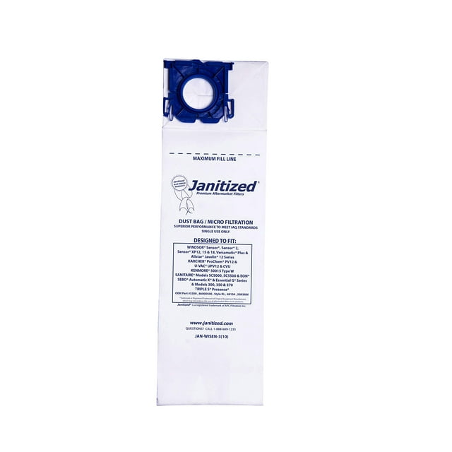 Janitized JAN-WISEN-3 Windsor Sensor/Xp12 and Versamatic Plus (10 per Pack, Case of 10 Packs)