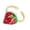 1, variant on Fashionable Strawberry Cherrys Rings Realistic Designs Comfortable Alloy Jewelry for Women and Fashion Enthusiasts
