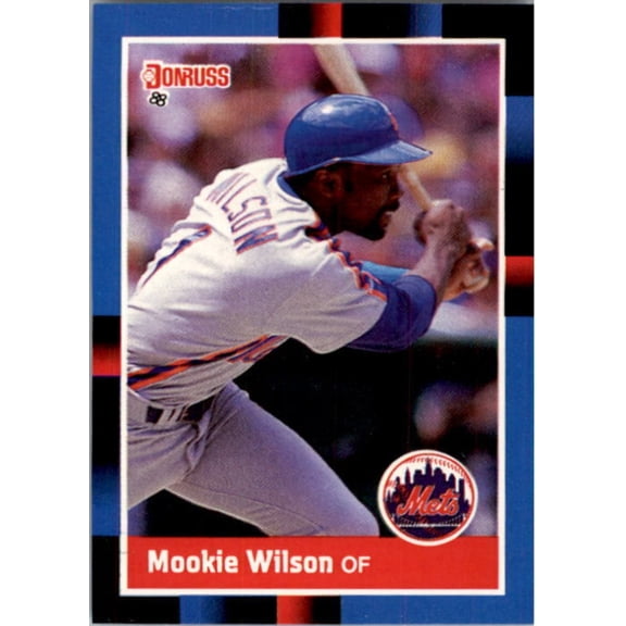 1988 Mookie Wilson Donruss Baseball Card #652