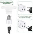 thumbnail image 2 of Outlet Light Socket Adapter,Screw in Outlet Socket,E26 Light Bulb to Outlet Socket Converter,Light Bulb Plug Adapter for Porch Light Socket,Camera,Garage Light (1) White, 2 of 5