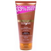 L'Oreal Paris Sublime Bronze Tinted Self-Tanning Lotion Medium Natural Tan 5.0 oz
