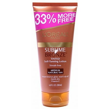 L'Oreal Paris Sublime Bronze Tinted Self-Tanning Lotion Medium Natural Tan 5.0 oz