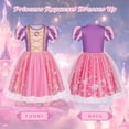 thumbnail image 6 of Jurebecia Princess Dress for Girls Toddler Puff Sleeve Dresses up Kids Halloween Costumes Birthday Party Christmas Fancy 110 cm 3-4 Years, 6 of 19