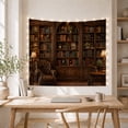 thumbnail image 5 of Leather Armchair Library Tapestry Wall Hanging, 5 of 7