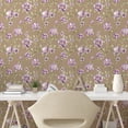 thumbnail image 2 of Ambesonne, Flowers Vintage Peel & Stick Wallpaper for Home, Cottagecore Floral, 13"x100", Lavender Warm Taupe, 2 of 5