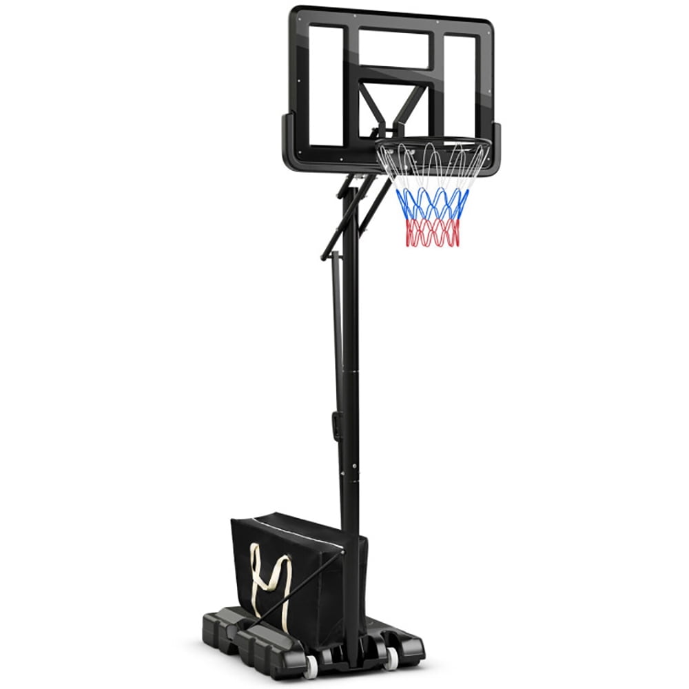 Yardi Yard Portable Basketball Hoop with 4.6 to 10 Feet 10-Level Height Adjustable, Toddler Basketball Set