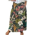 thumbnail image 2 of WXLWZYWL Boho Maxi Skirts for Women Plus Size Trendy Fall 2024 Long Beach Skirts High Waisted Floral Renaissance Skirt with Pockets, 2 of 5