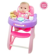 JC Toys, Lots to Love Babies 14 inches Baby Doll with High Chair and Accessories- Designed by Berenguer