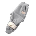 thumbnail image 3 of Splozh Track Pants Boys Children's Sweatpants Boys and Girls Fleece Pants Fall Winter Thickened Casual Warm Trousers,Grey,6-12 Months, 3 of 3