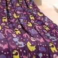thumbnail image 3 of Purple Dinosaurs Dino Roar Pattern Blanket,Comfortable Soft Lamb Wool Throw Blanket,All Season,Warm Lightweight Blankets for Sofa Bed Couch Living Room Chair,60"x80", 3 of 4