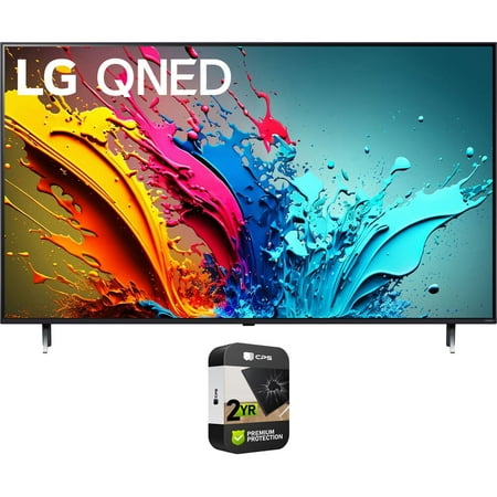 LG 55QNED85TUA 55 Inch QNED85T 4K HDR Smart Quantum Dot NanoCell LED TV (2024) Bundle with 2 YR CPS Enhanced Protection Pack
