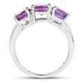 thumbnail image 2 of Genuine Cushion Amethyst Ring in Sterling Silver - Size 8.00, 2 of 3