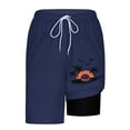 thumbnail image 7 of UVEASISHA Swimming Trunks for Men Tropical Printed Bathing Suit Drawstring Elastic Waist Surf Swimwear Water Sports Quick Dry Board Shorts with LinerDark Blue S, 7 of 7