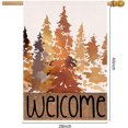 thumbnail image 3 of Fall Flags 28 X 40 Double Sided Autumn Forest Decorative House Flags for Outside Outdoors Autumn Burlap Flags Welcome Large Flag Farmhouse Porch Lawn Decor, 3 of 6