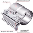 thumbnail image 4 of GFDYREE 2.25 Inch Exhaust Clamp, Lap Joint Band Clamp Stainless Steel 4PCS, 4 of 5