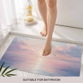 thumbnail image 3 of Ocean Seagull Door Mat&nbsp;Indoor Outdoor Entrance,Non Slip Small Rug for Kitchen Bathroom Entryway Rug,Pink Blue Sunset Clouds Gradient Landscape Washable Doormat Floor Mat 16x24 Inch, 3 of 8