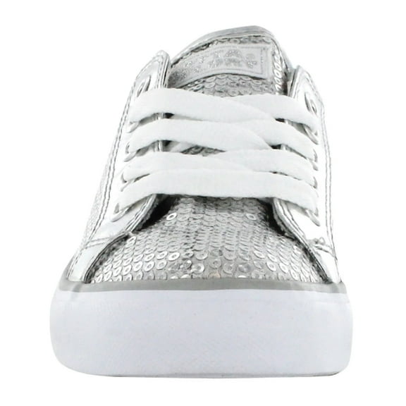 Gotta Flurt Girl's Disco II Low Top Silver Sequin Dance Sneaker