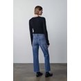 thumbnail image 2 of Pantalones vaqueros de pierna recta retro de moda de alta calidad para primavera y otoño pantalones vaqueros de cintura alta informales simples para mujer, 2 of 5