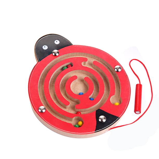 Worallymy Niños Laberinto Tablero Juguete Dibujos Animados Rompecabezas Juego Niños Educación Temprana Laberinto De Madera Juguete - Estilo 3 Worallymy JD735800622