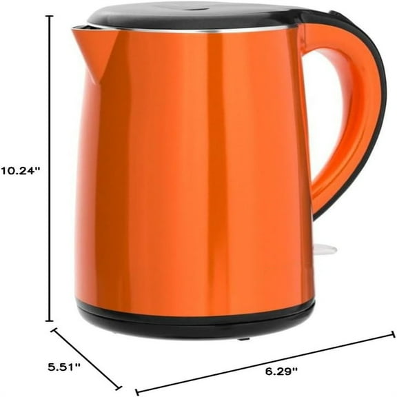 Original Stainless Steel Double Wall Electric Water Kettle 1.8 Quart with Auto Shut-Off & Boil-Dry Protection