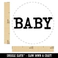 thumbnail image 2 of Baby Fun Text Self-Inking Rubber Stamp Ink Stamper - Brown Ink - Mini 1/2 Inch, 2 of 7
