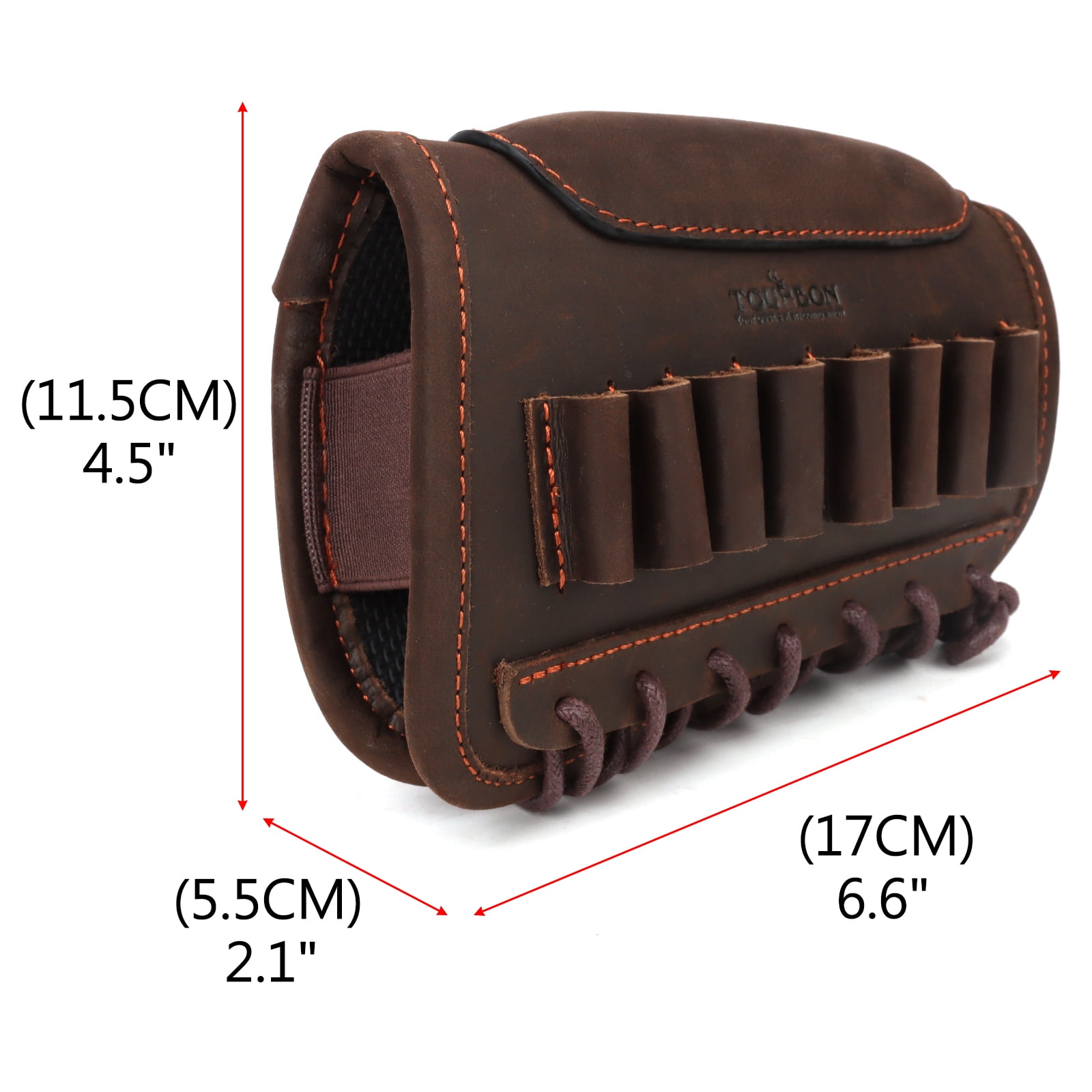 TOURBON Recoil PadLeather Cheek Rest Buttstock Cover