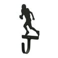 thumbnail image 2 of Village Wrought Iron WH-195-S Football Player Wall Hook S - Black, 2 of 2