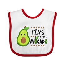 Inktastic Tía's Little Avocado with Cute Baby Avocado Boys or Girls Baby Bib