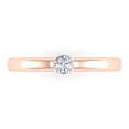 thumbnail image 3 of 1/5 Carat Diamond Solitaire Engagement Ring Band in 14K Rose Gold (Ring Size 4), 3 of 4