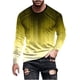 thumbnail image 2 of Blusas y camisas de manga larga con cuello redondo para hombre, blusa informal con estampado de cuello redondo y manga larga para hombre, 2 of 5