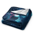 thumbnail image 2 of DouZhe Ultra-Soft Micro Fleece Lightweight Flannel Bed Blanket, Cyberpunk Creativity Future Woman Print Cozy Warm Throw Blankets, 50"x40", 2 of 7