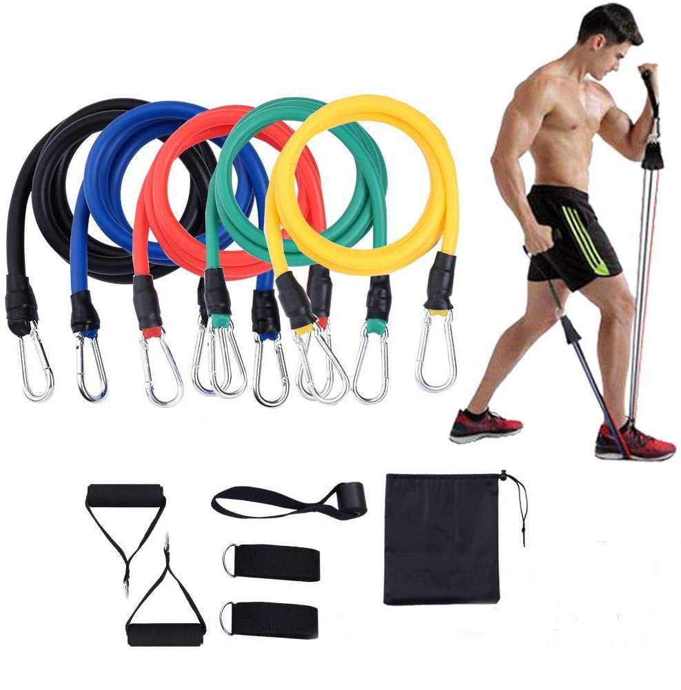 【2020 Upgraded】 Resistance Bands Set with Handles, Door Anchor, Ankle