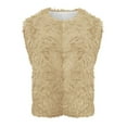 thumbnail image 3 of Women's Vest Vest Women Button Down Sleeveless Fuzzy Vest Women Winter Vests Vest Women, 3 of 4